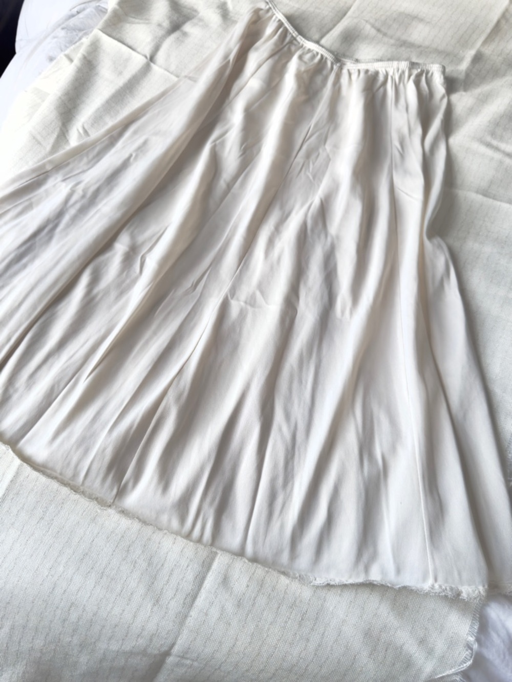 Sears Vintage Lace Trim A-Line Slip Skirt - Picture 7 of 7